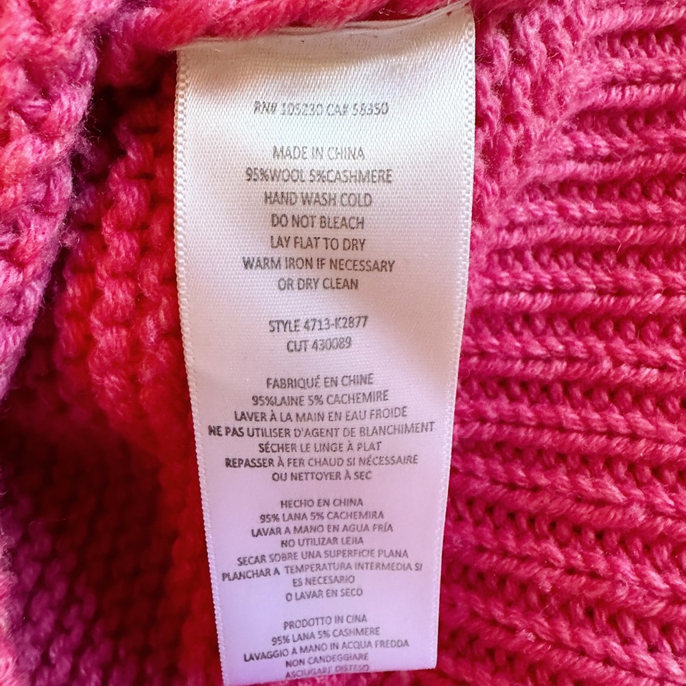 REVOLVE JOIE Adeen Sweater in Azalia Fuchsia Size XXS Knit Wool Cashmere Blend - Picture 8 of 14